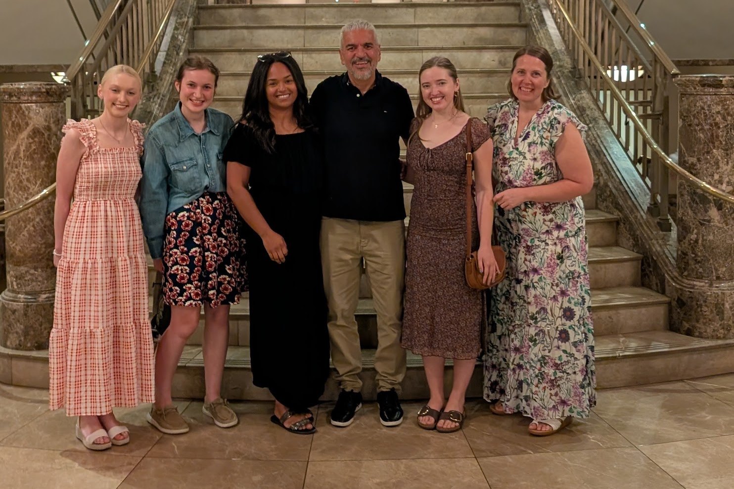 The Grace Haven Music School team together at an evening event